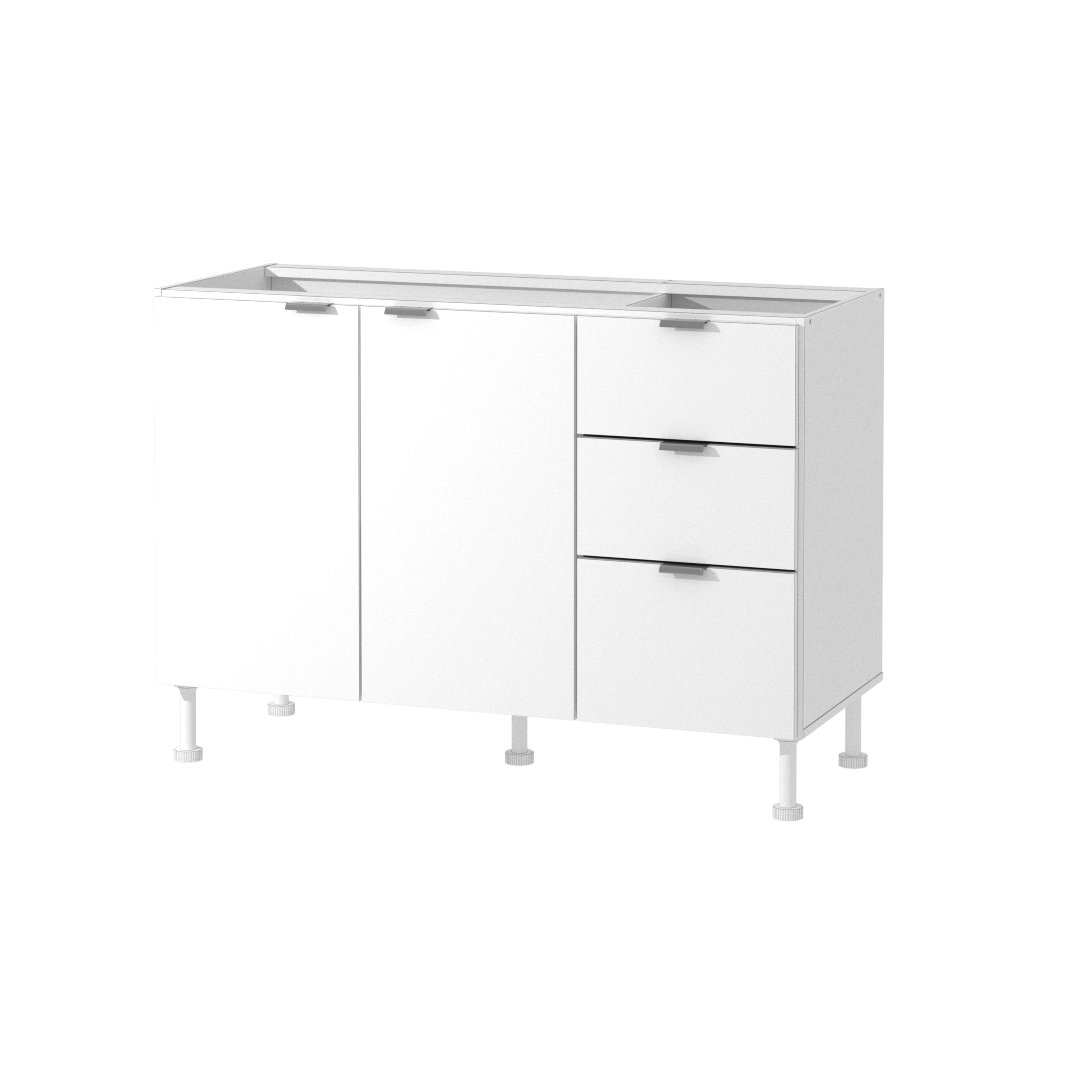Bajo Mesada Confort 140 cm Blanco