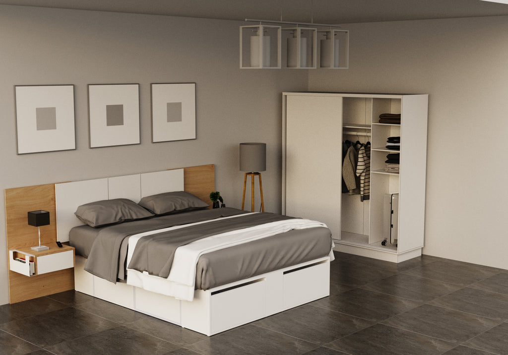 Cama Extensible 140 o 160 cm Blanco