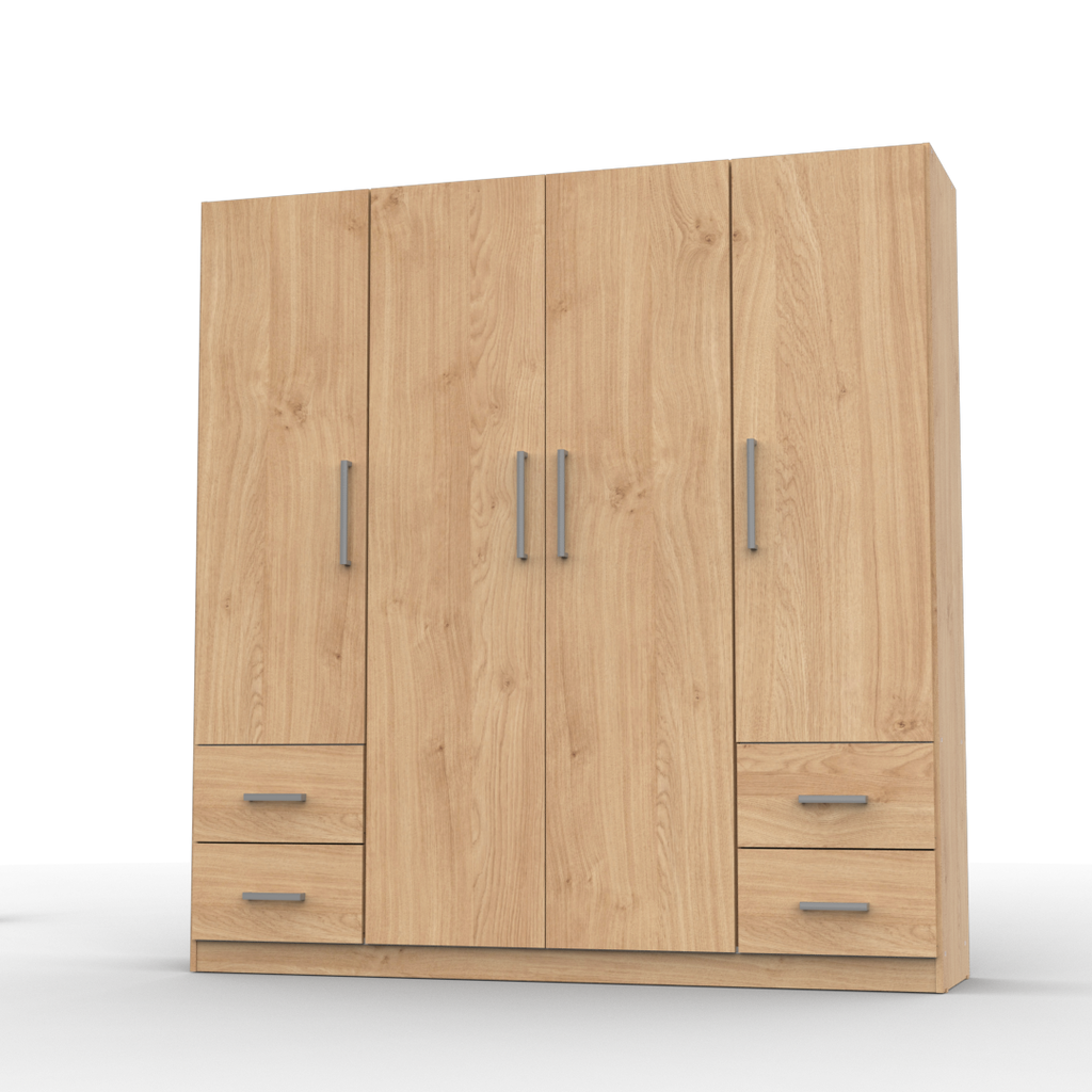 Placard 4 Puertas 173 cm Roble Kendal