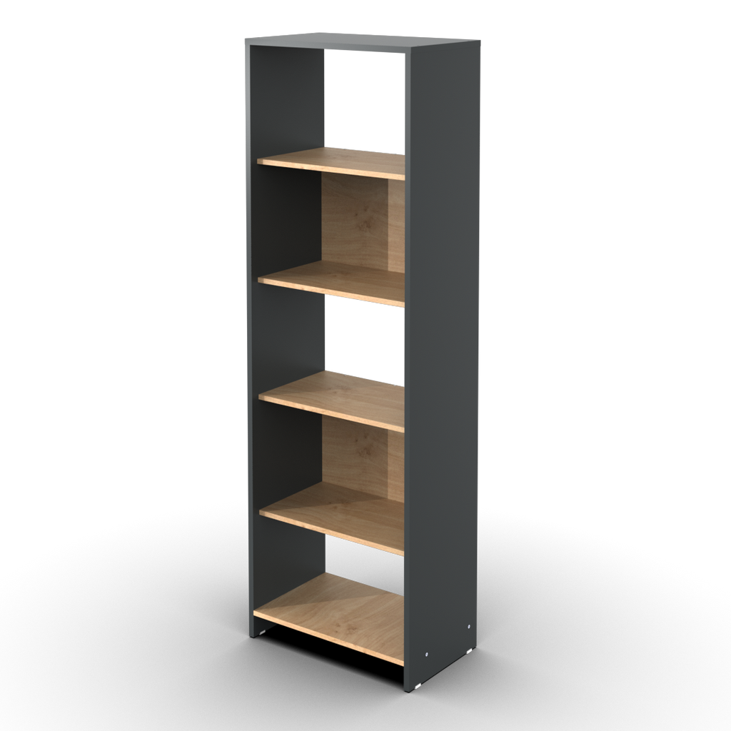 Biblioteca Niza 60 cm Gris Roble Kendal