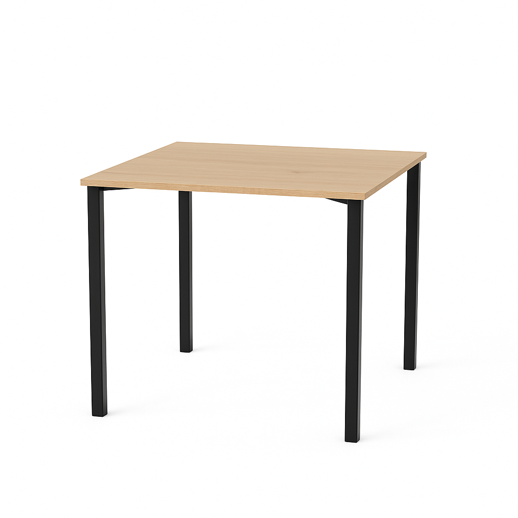 Mesa Milano Cuadrada 85 cm Roble Negro