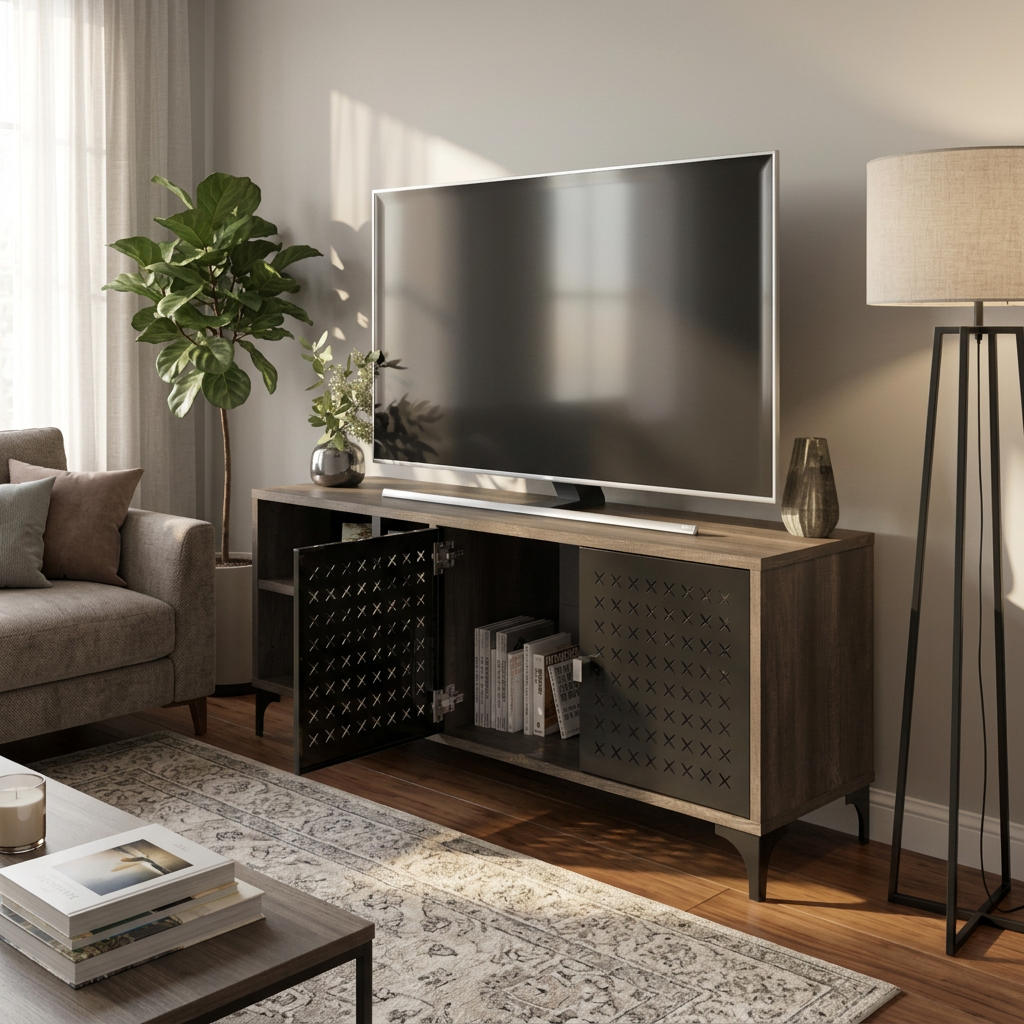 Rack de Tv 130 cm Soho Canyon Negro