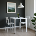 Mesa Milano Cuadrada 85 cm Blanco