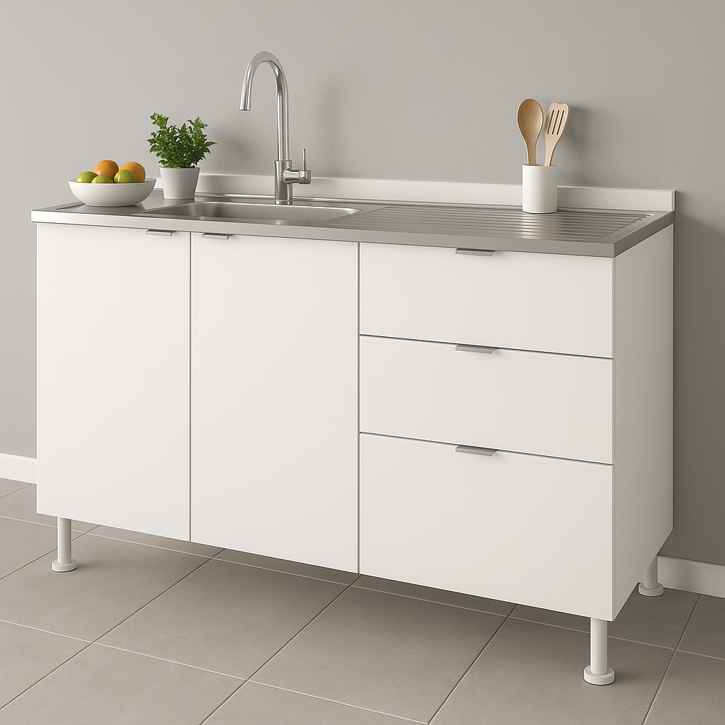 Bajo Mesada Confort 140 cm Blanco