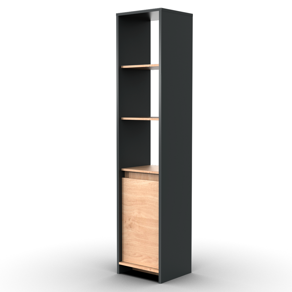 Columna Biblioteca Niza 40 cm Gris Roble Kendal