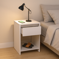 Mesa de Luz Niza 60 cm Blanca