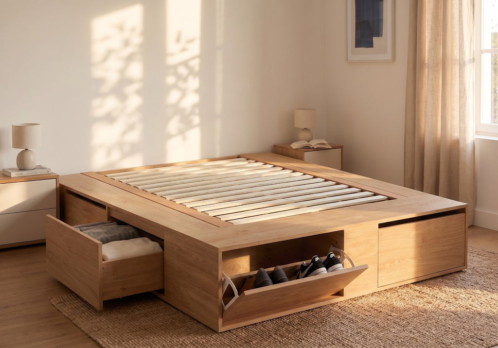 Cama Extensible 140 o 160 cm Roble Kendal