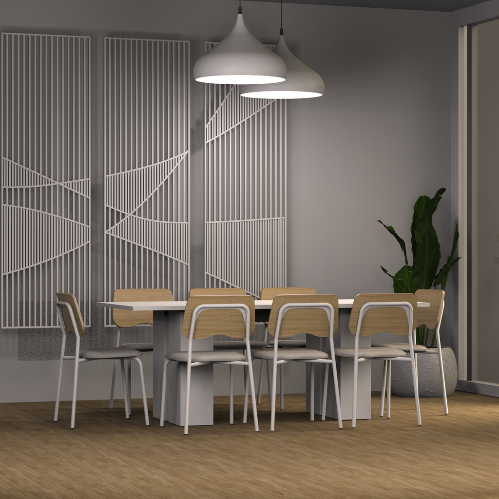 Silla Roma Blanca Gris Roble