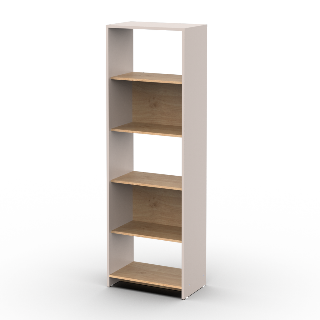 Biblioteca Niza 60 cm Gris Arcilla Roble Kendal