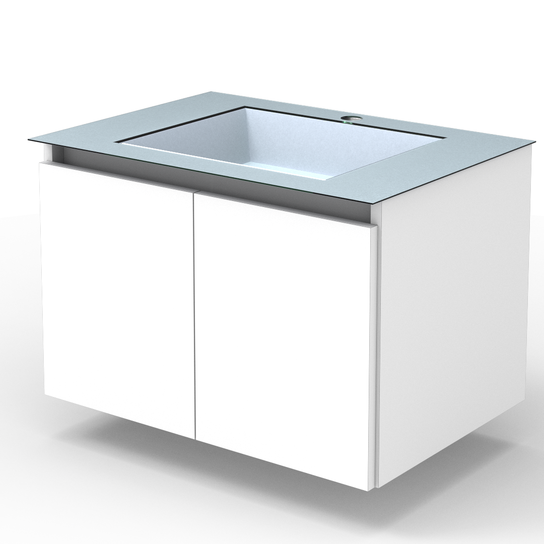 Vanitory 60 cm 2 Puertas Blanco
