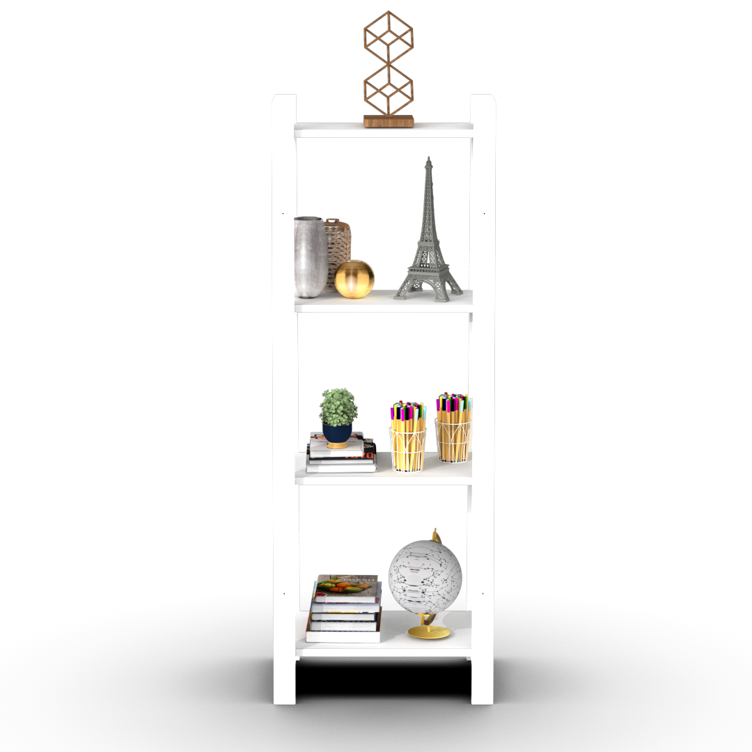 Estantería 140 cm 4 Estantes Blanco
