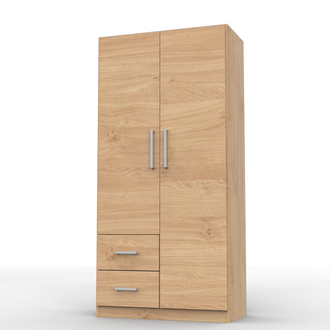 Placard 2 Puertas 87 cm Roble Kendal
