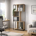 Biblioteca Berlin 180 cm Roble Kendal Negro
