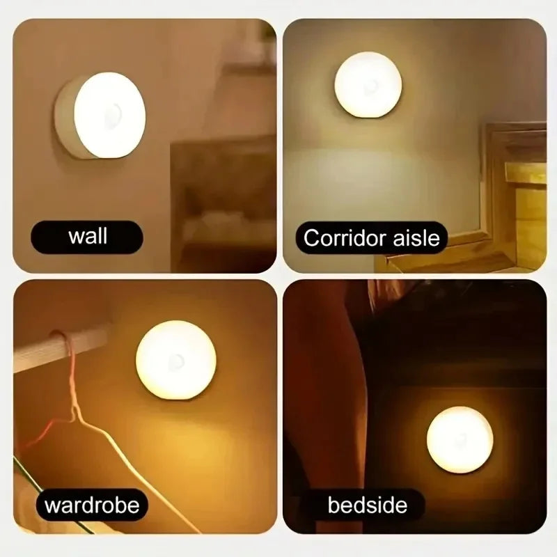Luz Nocturna con Sensor de Movimiento Recargable
