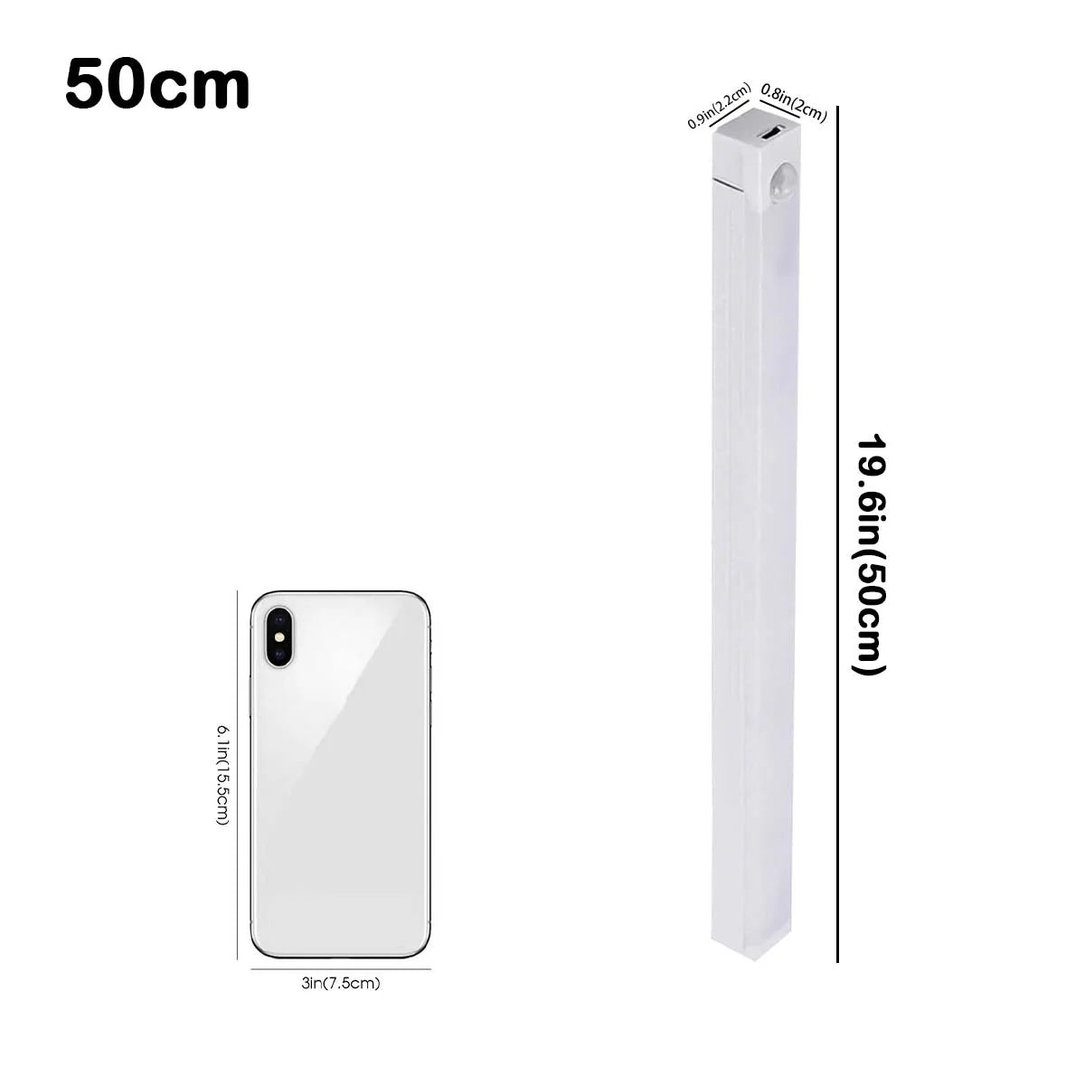Luz LED Magnética Recargable con Sensor
