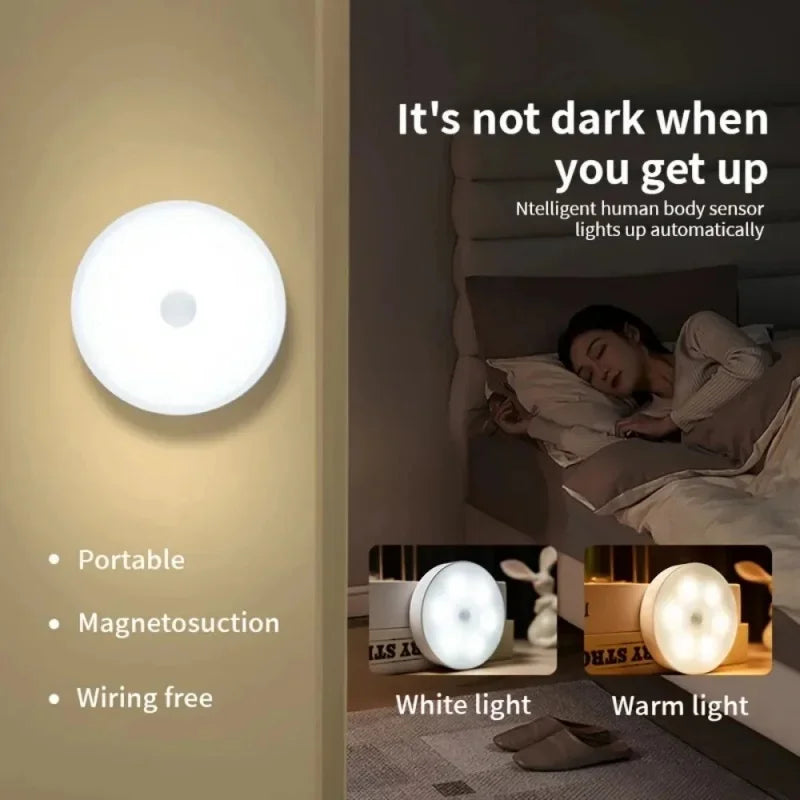 Luz Nocturna con Sensor de Movimiento Recargable