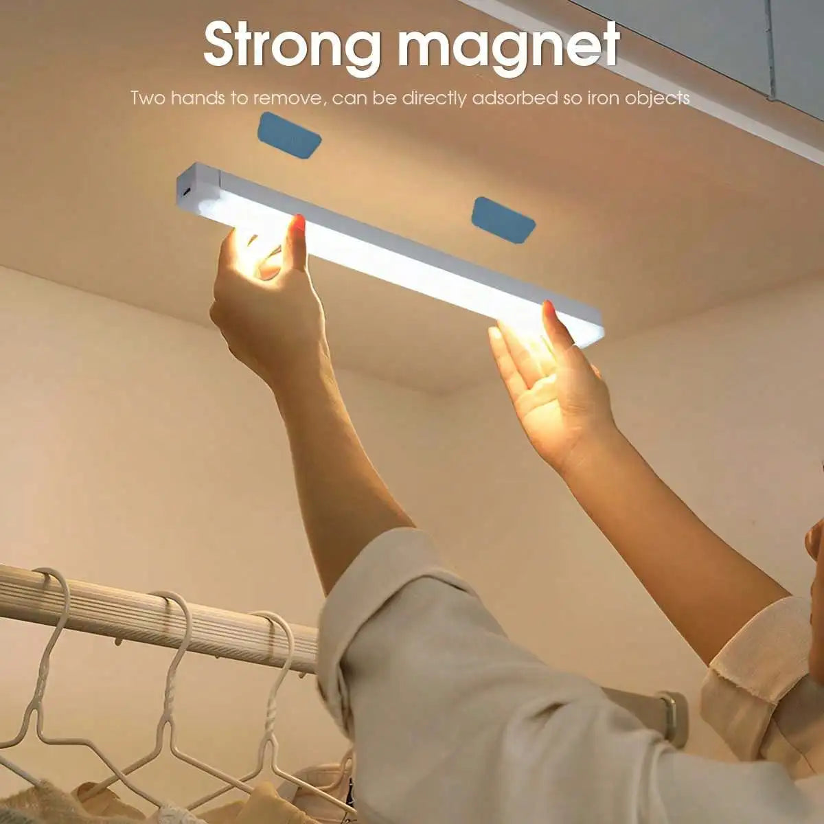 Luz LED Magnética Recargable con Sensor