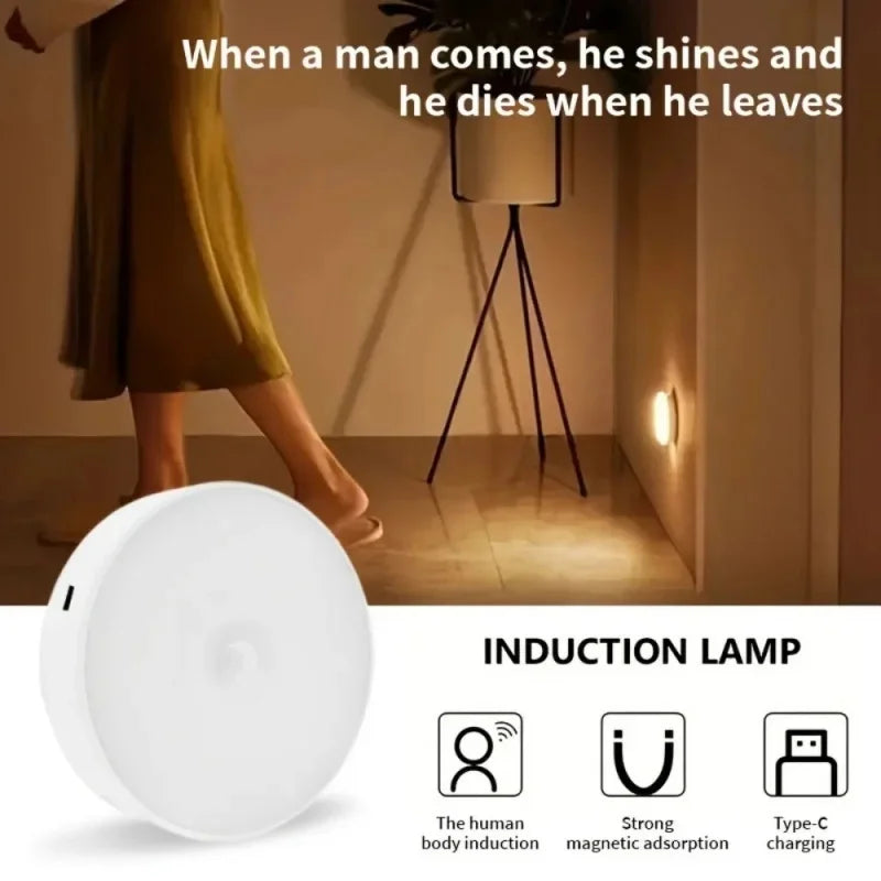Luz Nocturna con Sensor de Movimiento Recargable